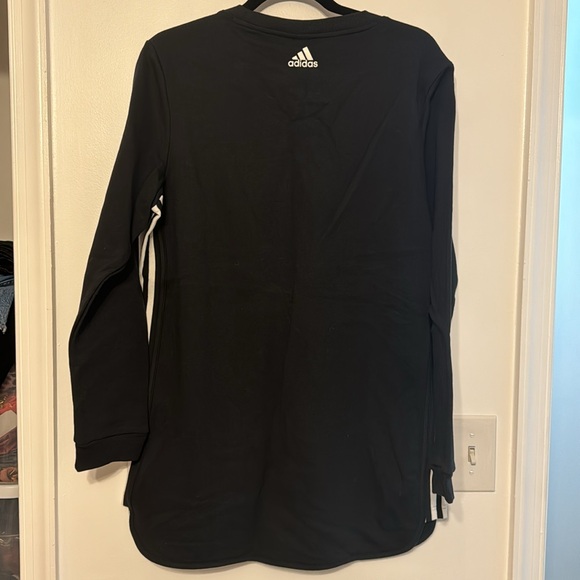 Adidas Long Length Crewneck Fleece Top - Picture 3 of 6